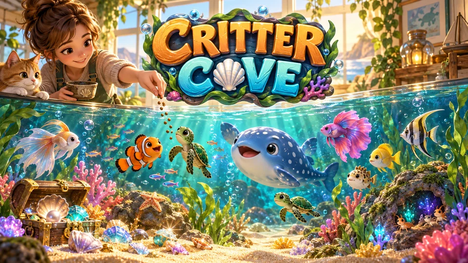 Illustrated title art for Critter Cove