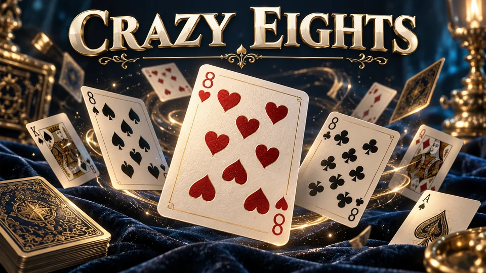 Crazy Eights playing cards