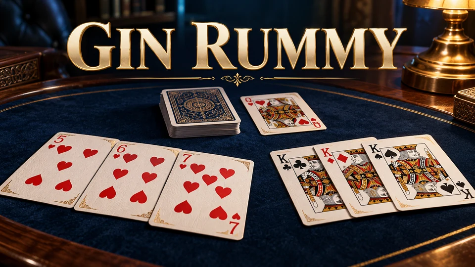 Gin Rummy playing cards